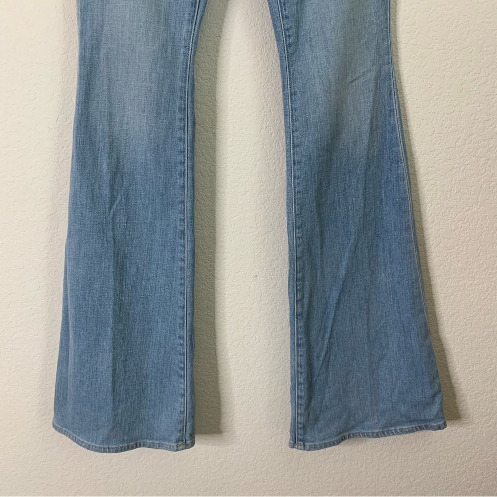 Lagence Womens bell high rise flare jeans in blue cloud 26 - Picture 3 of 9